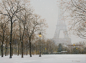 "Paris Snowfall" Original Painting