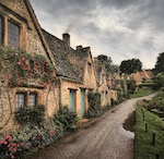 Passing Storm Over Arlington Row Original Painting